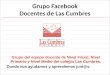 Grupo  Docentes de Las Cumbres en facebook