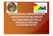 Experiencias campesinas en conservación de suelos en comunicades de la provincia de Tapacari, Cochabamba - Bolivia