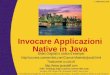 Applicazioni native in java