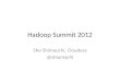 Hadoop summit 2012 report