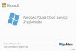 Windows Azure Cloud Service Uygulamaları