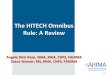 The HITECH Omnibus Rule: A Review