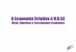 A Economia Criativa é V.O.CE.: Visão, Objetivos e Crescimento Econômico