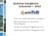 Unifeb 2012   Química Inorgânica Industrial I - plano de ensino