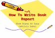 How to Write Book Report