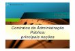 Mini-curso sobre Contratos Administrativos e da Administração Pública