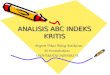 Sesi 6. Analisis ABC Indeks Kritis