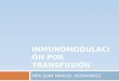 Inmunomodulación por Transfusión