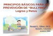 Principios Basicos Prevencion Bullying