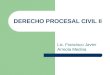 Clases de Derecho Procesal Civil II