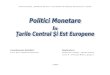 Politica monetară în ţările central şi est europene
