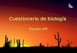 Biología, preguntas varias