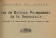 Ley Defensa Permanente Democracia