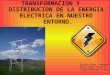 TRANSFORMACION Y     DISTRIBUCION DE LA ENERGIA   ELECTRICA EN NUESTRO   ENTORNO