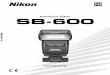 Nikon SB600 Flash Handleiding