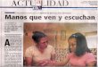 Sordoceguera (Panamá) -  Doris & la Maestra Laura Araba - MANOS QUE VEN Y ESCUCHAN ! ( ©El Panamá América epasa-2005)