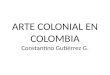 Arte Colonial Colombia