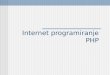 PHP Internet programiranje