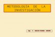 METODOLOG�A  DE  LA  INVESTIGACI�N - 2011-I.pptx