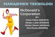 Manajemen Teknologi - McDonald's