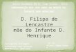 Mensagem,  D. Filipa de Lencastre