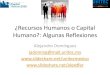 Conferencia: Recursos Humanos o Capital Humano