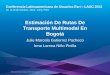 Estimación de Rutas de Transporte Público Multimodal en Bogotá, Irma Lorena Niño Pinilla - Universidad Distrital Francisco José de Caldas, Colombia