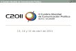 Lanzamiento de la II Cumbre Mundial de Comunicación Política en Quito, Ecuador