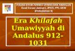 Era Khilafah Umawiyyah di al-Andalus (912-1031M)