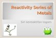 Reactivity series