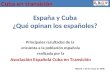 Presentación de la encuesta sobre las relaciones del gobierno español y las empresas con Cuba
