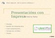 LibreOffice Impress. Presentacións (1)