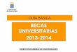 Guía básica - becas universitarias 2013-2014
