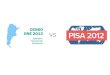 Examen Pisa 2012 vs Examen Censo Online 2013 ARG