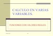 Funciones de varias variables ( resumen)