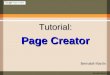 Tutorial Page Creator