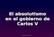 El Absolutismo en el GOB. de Carlos I (Carlos V)
