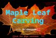 Maple leaf carving (楓葉雕刻)