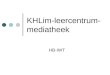 KHLim Mediatheek HB-IWT bibliotheekinstructie