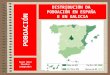 A distribución da poboación en España e en Galicia