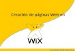 Creación de páginas web en wix