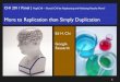 Replication is more than Duplication: Position slides for CHI2011 panel on replication of HCI research