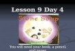 Lesson 9 day 4