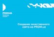 Cоздание качественного сайта на платформе Prom.ua, 10.09.2013