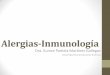 FISIOPATOLOGIA: Alergias-Inmunologia
