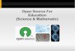 Open source for education (science & math)