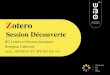 Atelier Zotero SHS Session découverte- Zotero version 4
