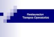 Tema 12 Restauracion Tiempos Operatorios