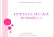 Fontes De Energia RenováVeis