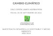 Presentación Cambio Climático James Díaz Cerón 25 09-2014
